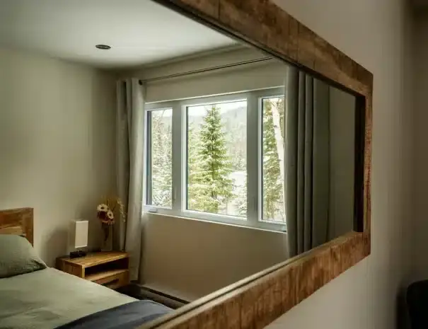 Chalet haut de gamme avec expérience thermale complète à St-Côme dans Lanaudière - Chambre avec lit queen au 2e