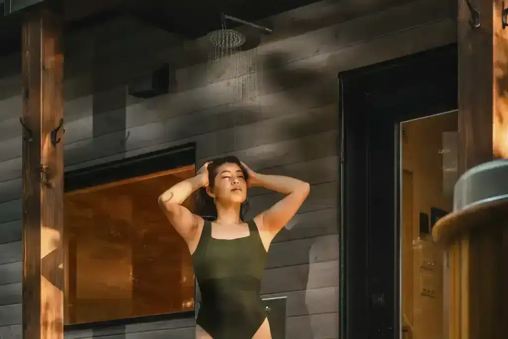 Chalet à louer avec spa et sauna privé - douche froide extérieure à l'année